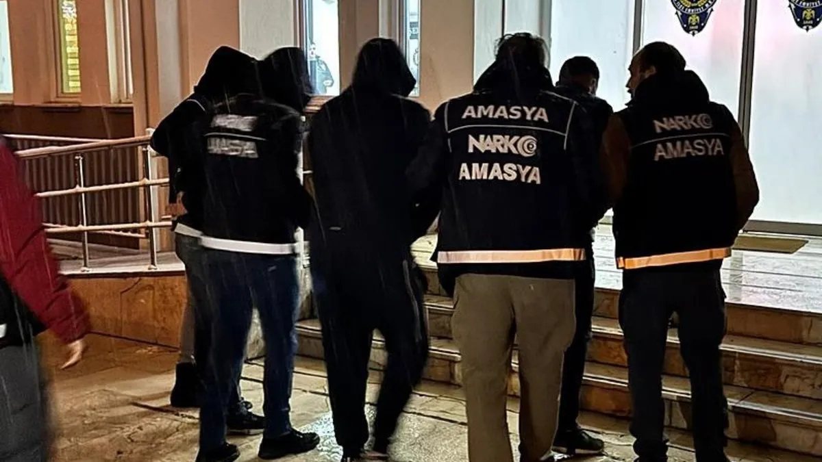 Amasya’da uyuşturucu operasyonu: 3 tutuklama