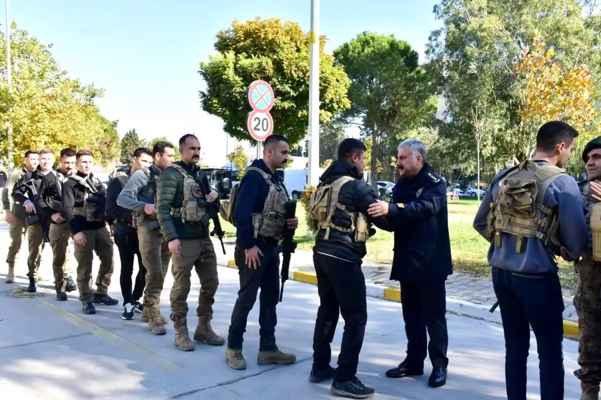 Manisa Özel Harekat Personeli Afrin’e Uğurlandı