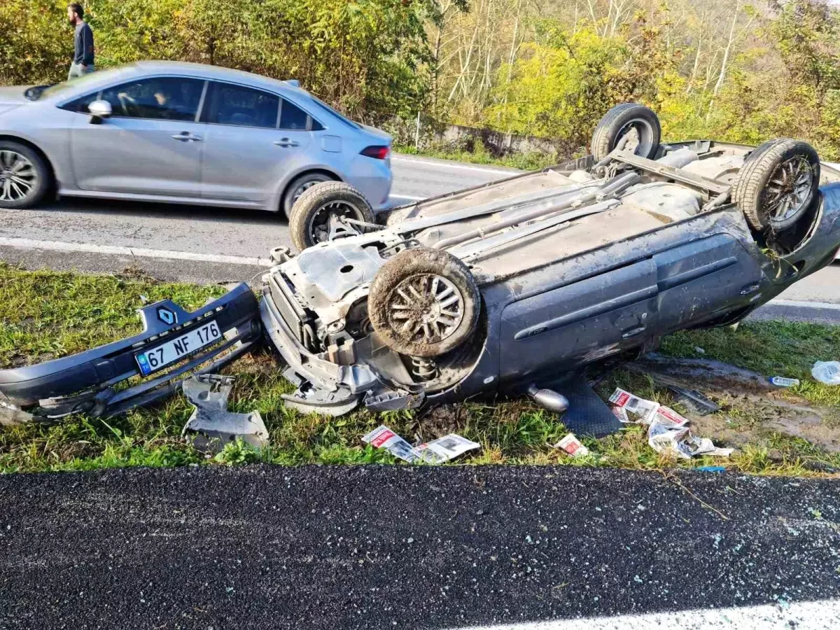 Zonguldak’ta Trafik Kazası: İki Yaralı