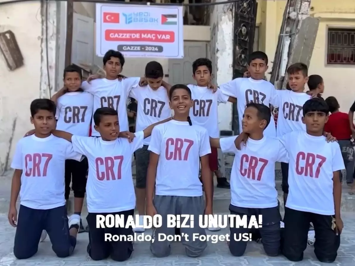 Gazze’den Ronaldo’ya ‘Bizi Unutma’ Mesajı