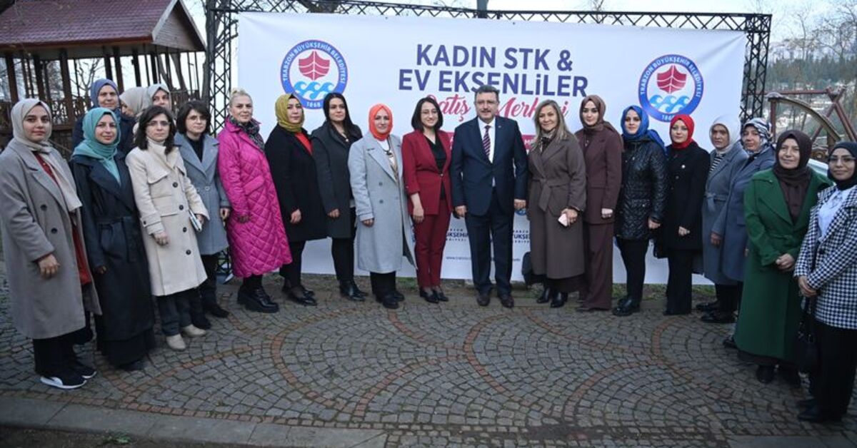 Trabzon’da üreten kadınlar tek merkezde buluştu: Kadın STK ve Ev Eksenliler Satış Merkezi açıldı